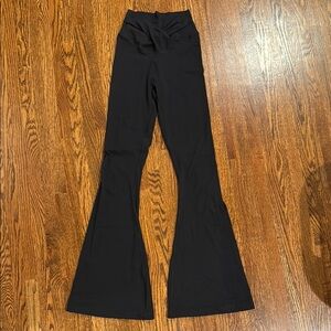 Aerie Black Hi-Rise Flare Legging